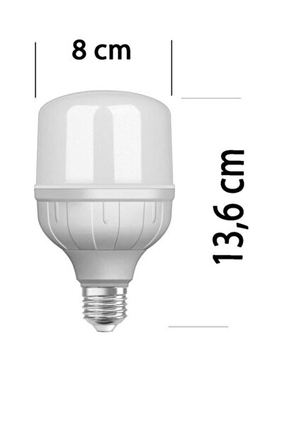 Osram 18w (104w) Büyük Boy Led Ampul Beyaz Tasarruflu Jumbo Torch Pazar Lambası 6500k Boy:13,6 Cm