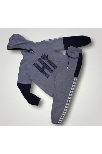 Çikoby Boy's Gray Tracksuit