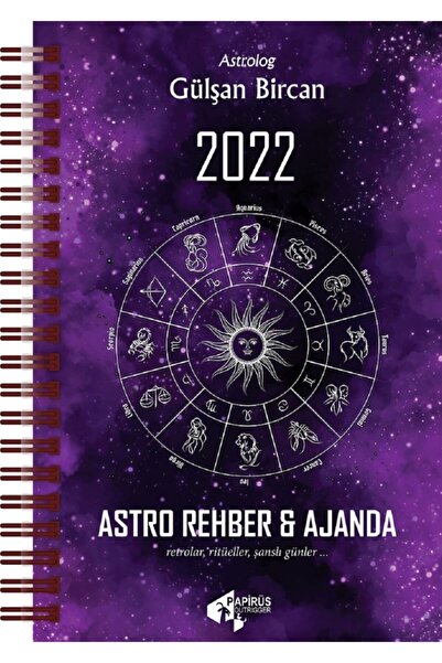 Papirüs Yayınevi Astro Rehber Ajanda 2022 Gülşan Bircan