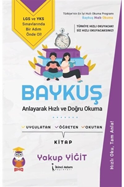 İkinci Adam Yayınları Baykuş - Anlayarak Hızlı Ve Doğru Okuma