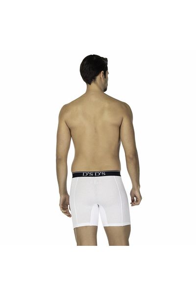 D'S Damat 110 Ανδρικά Μακριά Μπόξερ - Λευκό