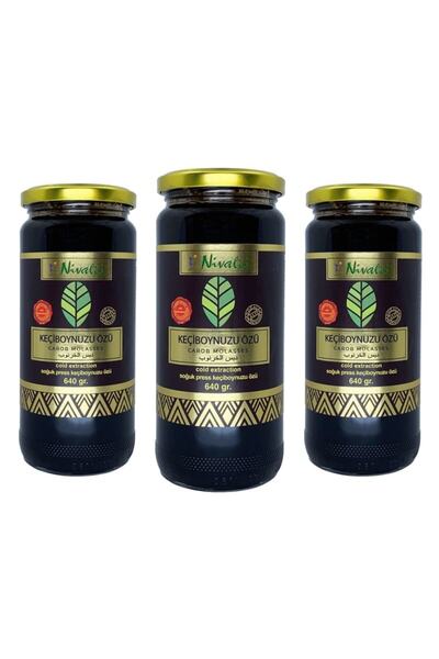 Nivalis Keçiboynuzu Özü 640 gr x 3 Adet  Soğuk Sıkım