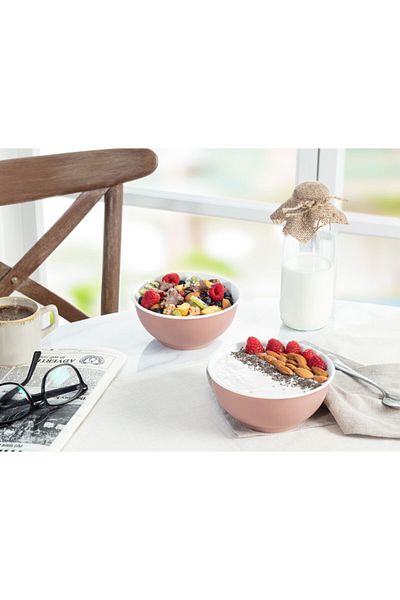 Madame Coco Grand 2-Piece Bowl Set - Powder - 14 cm