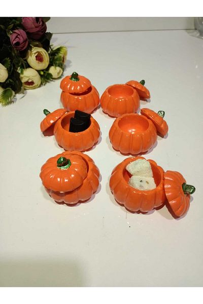 Blue Avm 6-Piece Pumpkin Motif Presentation and Turkish Delight Holder