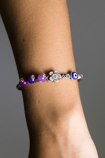 Lila Rosa Natural Stone Special Design Bracelet