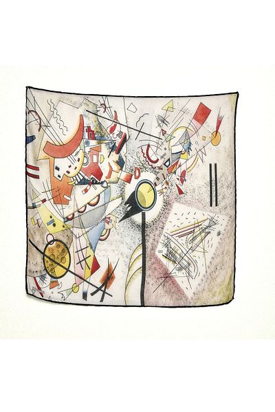 Lila Rosa وشاح باندانا منقوش من Vasili Kandinski
