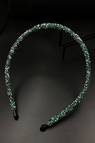 Ayenci Coroana de cristal de culoare verde smarald pentru utilizare zilnică