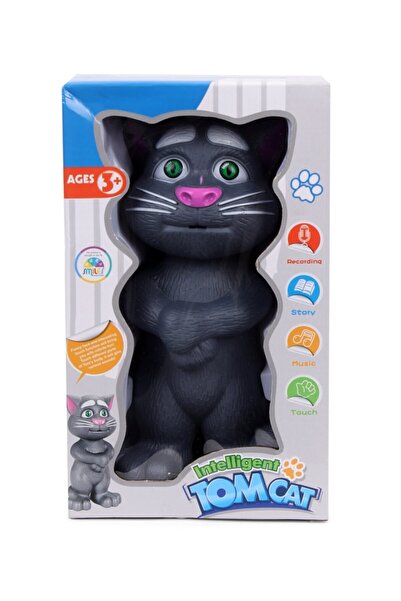 Cango Konuşan Kedi Tom Ses Kaydeden Müzikli 23 Cm Oyuncak Konuşan Kedi Tom