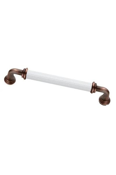 bablife Melis 192mm White-Antique Copper Metal Luxury Drawer Cabinet Furniture Handle with All Color Options