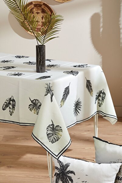 MODAFABRİK مفرش طاولة بنمط أوراق الشجر 140x220
