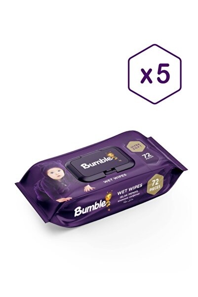 Bumble مناديل مبللة للأطفال 72 منديل، عبوة من 5 قطع