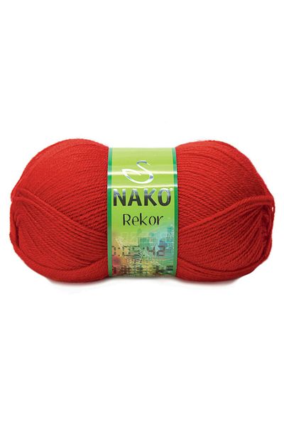 NAKO Record 207 - Flame Red Knitted Rope