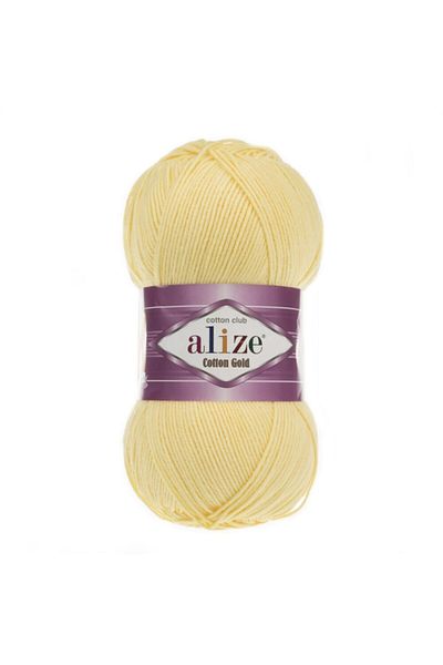 Alize Βαμβακερό Χρυσό Νήμα Amigurumi 100 Gr, Ανοιχτό Κίτρινο Χρώμα