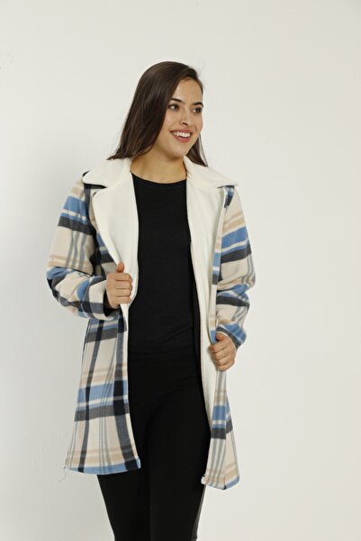 pijamacity Kadın Desenli Kaban