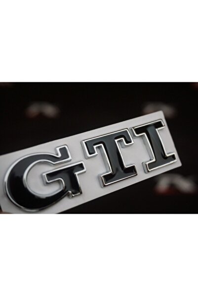 Genel Markalar Volkswagen Vw Gti Krom Metal Bagaj Logo