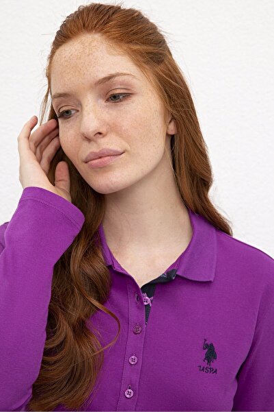 U.S. Polo Assn. Μωβ γυναικεία φούτερ