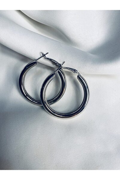 Entrendi Cansus أقراط فضية سميكة