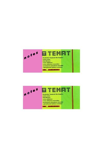 Temat 3x50x40 Mm Note Paper Set of 2