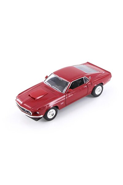 Genel Markalar 1969 Ford Mustang Boss 429 Kırmızı 1:24 Model Araba