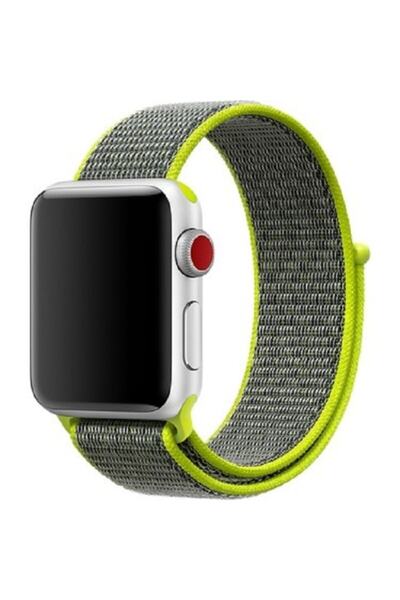 GREGOSS Apple Watch 2,3,4,5,6 Se 7 8 9 Seri 38-40-41 Mm Tam Uyumlu Spor Cırtlı Kordon Band