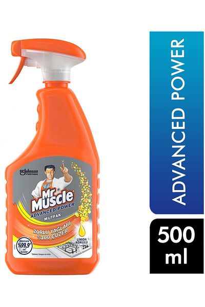 FLY BAZAAR Mr. Muscle 500 Ml Surface Cleaner - Lemon Kitchen, 8690784319447