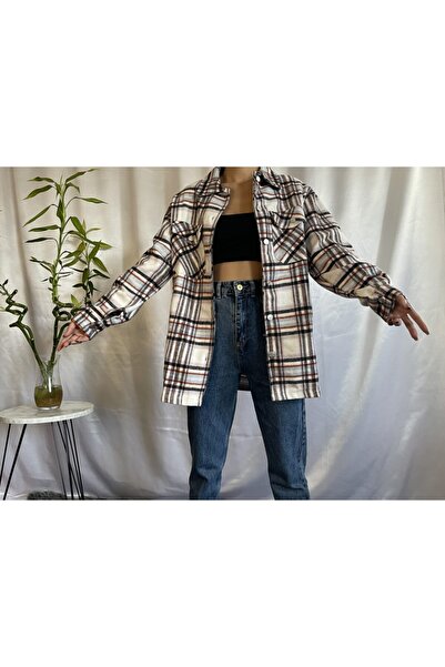 TWİN COLLECTION Plaid Patterned Unisex Lumberjack Shirt - Multicolored and Pocketed