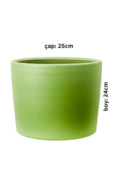 Fidanburada Ruby Terra Cotta Saksı Mint Yeşili 25cm