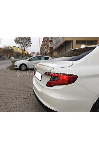 ŞüsCarOto Fiat Egea Bagaj Üstü Slim Spoiler Parlak Beyaz