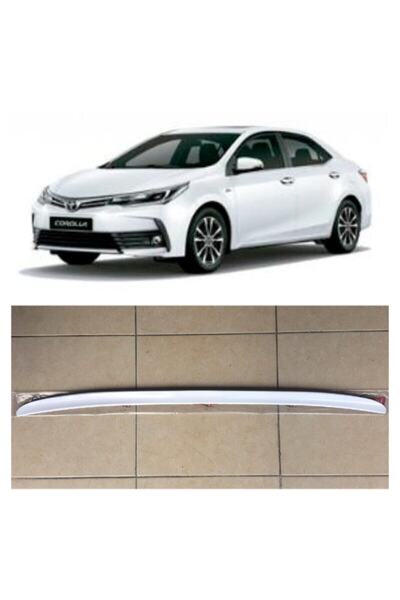 ŞüsCarOto Toyota Corolla 2013-2018 Sedan Parlak Beyaz Bagaj Üstü Spoiler