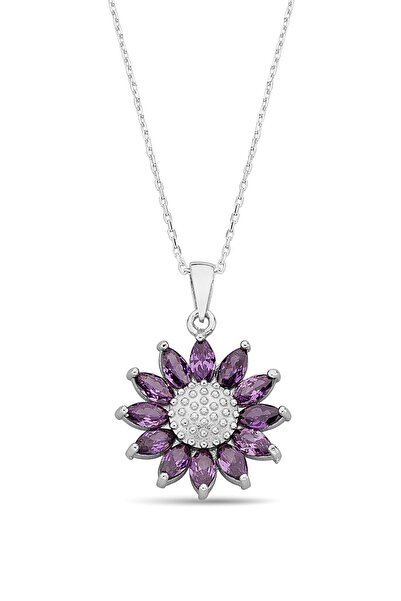 Argentum Concept 925 Ayar Gümüş Ayçiçeği Kolye - 23167502