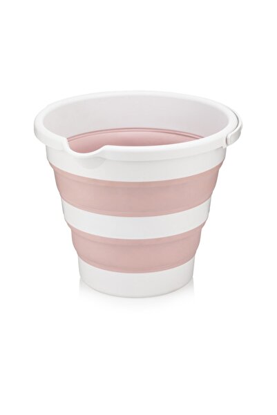HOBBY LİFE Katlanır Akordiyon Temizlik Banyo Kovası Pembe (12 Litre)