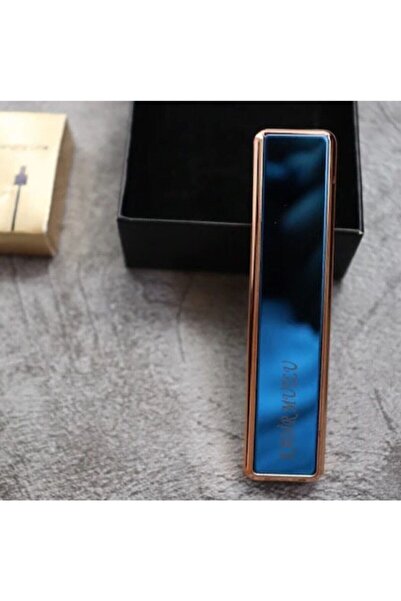 Genel Markalar Metal Mavi Usb Şarjlı Çakmak