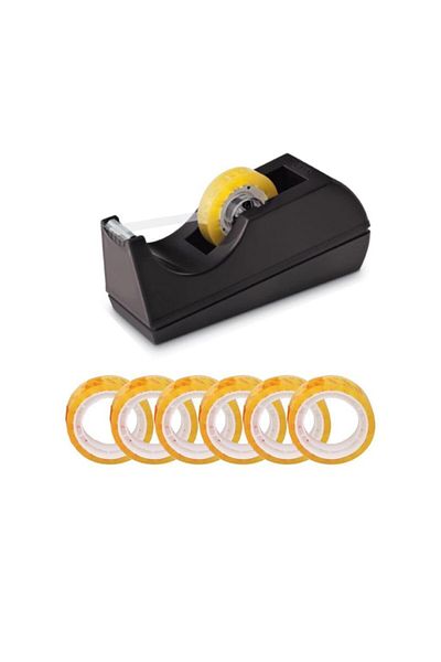 Mas Cellophane Tape Machine Force Medium 12x33 Black 740