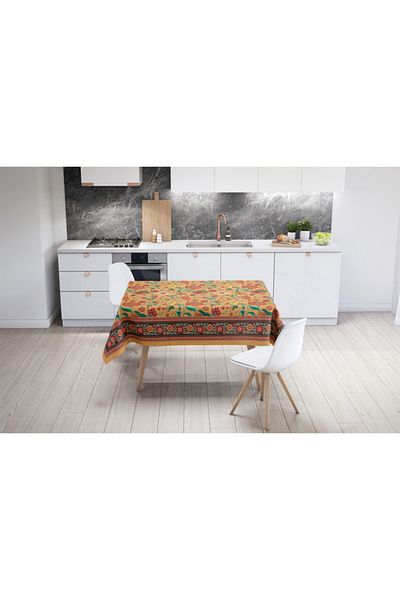 Adawall Orange Daisy Flowers Tablecloth 160x220cm