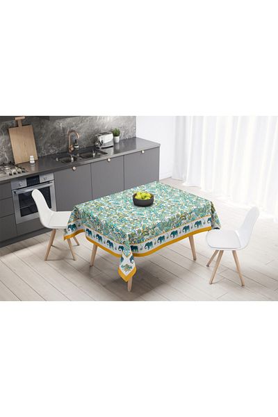 Adawall Blue Elephant Tablecloth 160x220cm