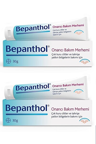 Bepanthol Onarıcı Bakım Merhemi 30gr 2li Paket Çok Kuru Ciltler Ve Tahrişe Yatkın Bölgeler Için Bakım