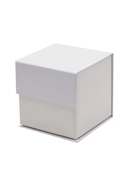 Home in Joy Hediye Kutusu Boş Mıknatıslı Kapak Mat Lamine Beyaz 12x12x12cm