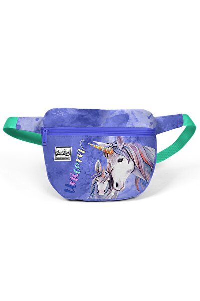 Coral High Lavender Water Green Unicorn Patterned Waist Bag 22590