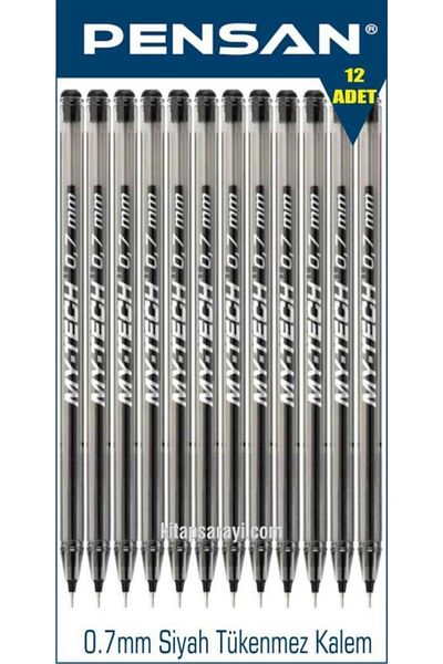 Pensan My-tech 0.7 Mm Black Ballpoint Pen