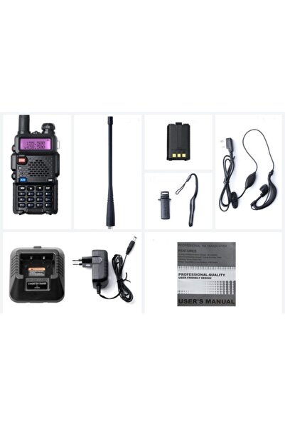 BAOFENG Dual Band Pmr Yüklü Dijital Iletişim Cihazı Telsiz Kulaklık Hediyeli