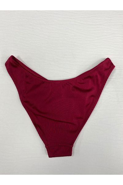 No Gossip Corded Fabric Sports Bikini Bottom