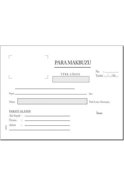 Folix Money Receipt 14 X 20 Cm 2-50 2 Nüsha with Autocopy 50 Sheets 3 Pieces