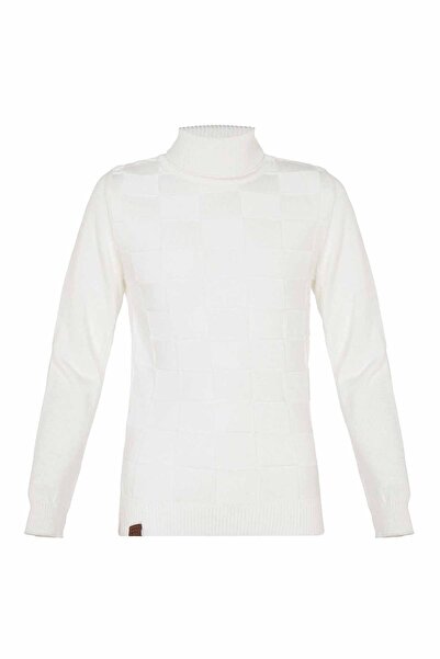 Cipo&Baxx Bp101 Turtleneck White Children's Sweater