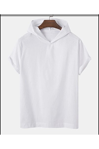 İmpavido Tricou oversize cu glugă alb