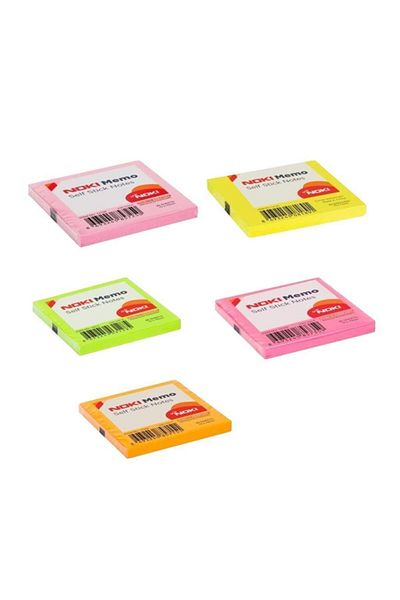 Noki Memo Adhesive Note Paper 75x75 5 Colors