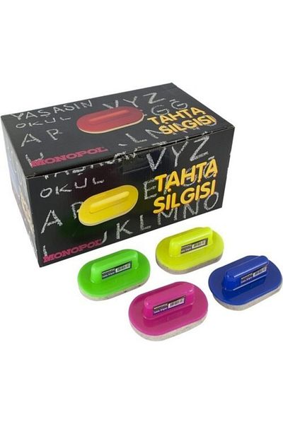 Monopol 1402 Wood Eraser with Plastic Handle 3 Pieces
