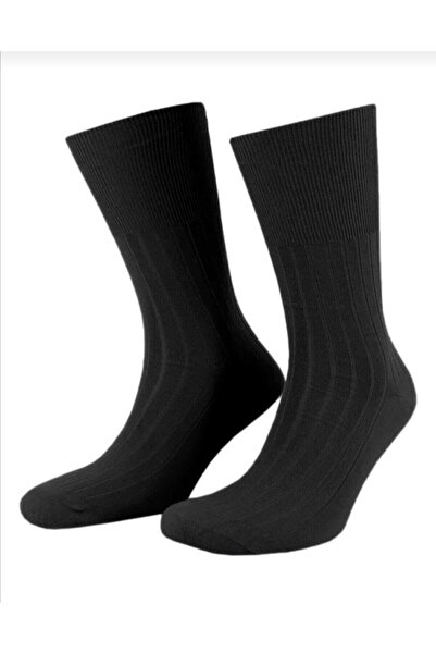 Crazy Socks طقم رجالي أسود لمرضى السكري مكون من 6 قطع