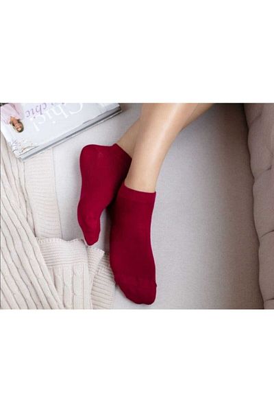 Crazy Socks Bamboo Seamless Booties Red