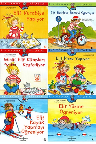 TÜRKİYE İŞ BANKASI KÜLTÜR YAYINLARI Ilk Okuma Kitapları 6 Kitaplık Set Elif S...