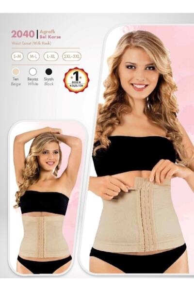 bejamonti Corset cu talie agrafată 2040